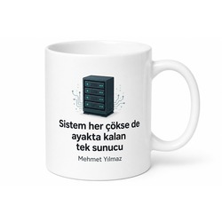 Baba Server Yazılı Komik Kupa Bardak Babalar Günü Özel Hediye