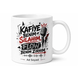 Rap Dinleyenlere Sokak Tarzı Kafiye Ustası Flow Ruhu Özel Tasarım Kupa Bardak Hediye
