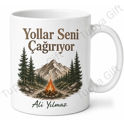 Kampçıya Hediye Kişiye Özel Baskılı Kupa Bardak Doğa Temalı