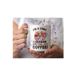 Şeflere Özel I Season Everything with Coffee! Seramik Kupa
