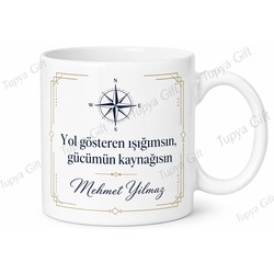 Babalar Günü Motivasyon Sözlü Kupa Bardak Özel Tasarım Hediye