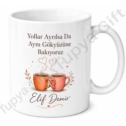 Dünyanın En İyi Arkadaşı Yazılı Baskılı Kupa Bardak Hediye