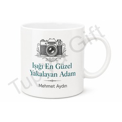 Fotoğrafçı Baba Yazılı Hobi Temalı Kupa Bardak Babalar Günü Hediye