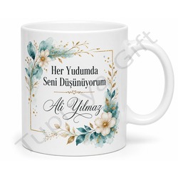 Sürpriz Mesajlı Kişiye Özel Baskılı Kupa Bardak Hediye Porselen Mug