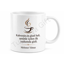 Kahve Tutkunu Baba Yazılı Kupa Bardak Babalar Günü Özel Hediye