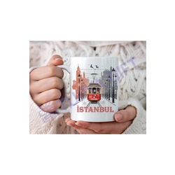 Kış Temalı İstanbul Seramik Kupa