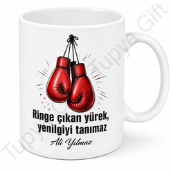 Boksöre Hediye Kişiye Özel Baskılı Kupa Bardak Boks Sporu Hediye