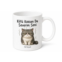 Smelly Cat Baskılı Kötü Kokan Kedi Kupa Bardak Komik Kedi Hediye