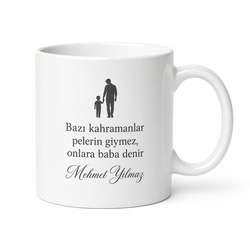 Olağanüstü Baba Yazılı Kupa Bardak Babalar Günü Özel Hediye Porselen