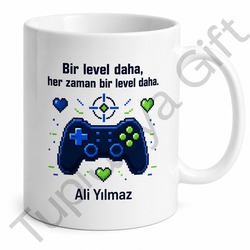Bilgisayar Oyuncusu İçin Kişiye Özel Baskılı Kupa Bardak Gamer Hediye