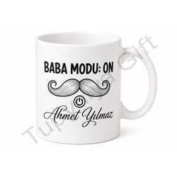Baba Modu On Yazılı Esprili Kupa Bardak Babalar Günü Özel Hediye