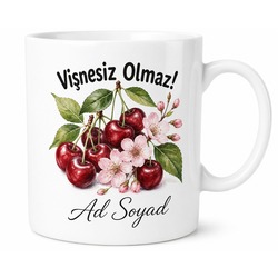Vişne Kullananlara Vişne Reçeli Vişne Suyu Ekşi Vişne Yaz Meyvesi Kupa Bardak Hediye