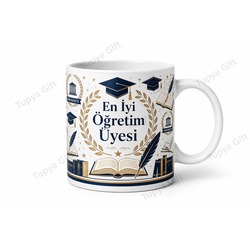 Öğretim Üyesine Hediye Kişiye Özel Baskılı Kupa Bardak Akademisyen Hediyesi