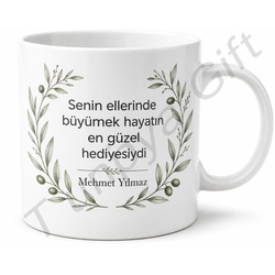 Babaya Teşekkür Mesajlı Özel Kupa Bardak Babalar Günü Hediyesi