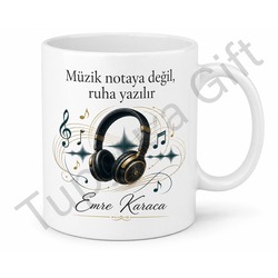 Prodüktör Hediyesi İsme Özel Baskılı Kupa Bardak Müzik Yapımcısı Hediye