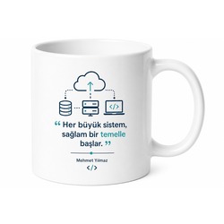 Baba Cloud Yazılı Teknoloji Temalı Kupa Bardak Babalar Günü Hediye