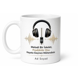 Müzik Prodüktörü Hit Şarkıların Mimarı Kahve Kupası Özel Tasarım Hediye Bardak
