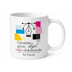Grafiker Hediyesi Tasarım Temalı Özel Baskılı Kupa Bardak Grafik Tasarımcı Hediye