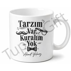 Hipster Baba Yazılı Tarz Kupa Bardak Babalar Günü Özel Hediye Baskılı