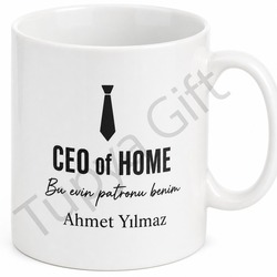 CEO of Home Baba Yazılı Esprili Kupa Bardak Babalar Günü Hediyesi