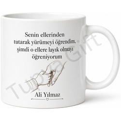 Babam En İyisi Yazılı Çocuktan Babaya Kupa Bardak Babalar Günü Hediye