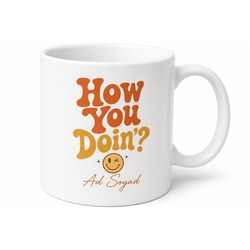 How You Doin Baskılı Nasılsın İngilizce Kahve Kupası Hediye Kupa Bardak