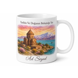 Van Gevaş Akdamar Kilisesi Artos Dağı Van Gölü İncisi Tarih Doğa Kupa Bardak Hediye