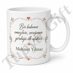 Canım Babam Yazılı Kişiye Özel Baskılı Kupa Bardak Babalar Günü Hediye