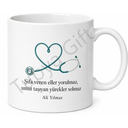 Uzman Doktora Hediye Kişiye Özel Baskılı Kupa Bardak Doktor Hediyesi