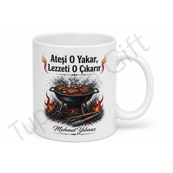Babam Mangalda Üstüne Yok Yazılı Kupa Bardak Babalar Günü Hediye