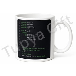 Kodlama Temalı Yazılımcı Kupa Bardak Baskılı Programcı Hediye Mug