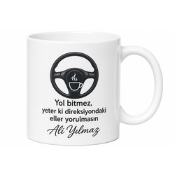 Direksiyon Başında Uyanık Tutan Şoför Kahvesi Kupa Bardak Hediye