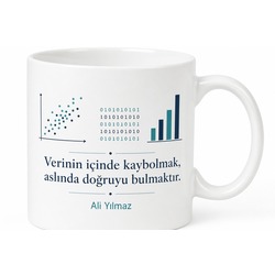 Veri Bilimci Hediyesi Özel Tasarım Baskılı Kupa Bardak Data Science Hediye
