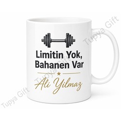Fitness Tutkunu İçin Kişiye Özel Baskılı Kupa Bardak Spor Hediye