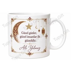 Bayram Hediyesi Kişiye Özel Baskılı Kupa Bardak İsimli Hediye Mug
