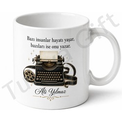 Senarist Hediyesi Kişiye Özel Baskılı Kupa Bardak Senaryo Yazarı Hediye