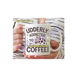 Udderly Addicted to Coffee! Seramik Kupa