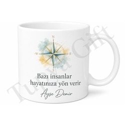 Rehber Öğretmene Hediye İsme Özel Baskılı Kupa Bardak Hatıra Hediye