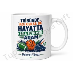 Fanatik Baba Yazılı Spor Temalı Kupa Bardak Babalar Günü Hediyesi
