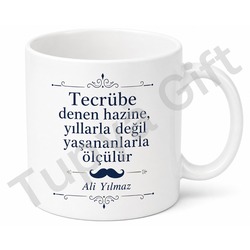 Emektar Baba Yazılı Tecrübeli Baba Kupa Bardak Babalar Günü Hediyesi