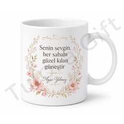 Dünyanın En İyi Annesi Yazılı Baskılı Kupa Bardak Hediye Anneye Özel Tasarım