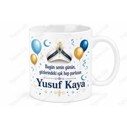 Sünnet Hatırası İsme Özel Baskılı Kupa Bardak Hediye