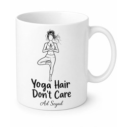 Yoga Hair Dont Care Yazılı Kupa Yoga Severlere Özel Hediye Bardak