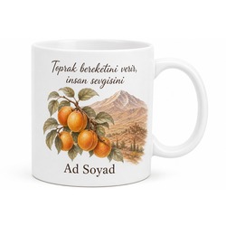 Malatya Kayısı Bahçeleri Doğu Anadolu Hatırası Kupa Bardak Hediye