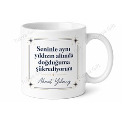 Abi İçin Özel Tasarım Seramik Baskılı Kupa Bardak Doğum Günü Hediyesi