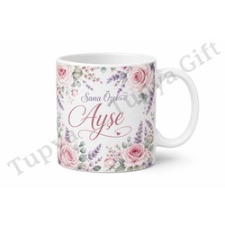 Kişiye Özel Baskılı Kupa Bardak İsme Özel Hediye Porselen Mug