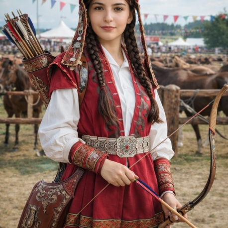 Okçu Kaftanı Çalışması -Türkmen Otağı 