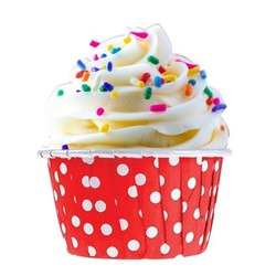 25'Lİ KIRMIZI PUANTİYELİ CUPCAKE KABI