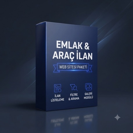 Emlak – Araç İlan Web Sitesi Paketi