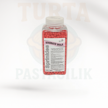 DR.GUSTO SPRINKLES 4 MM – KIRMIZI 250 GR